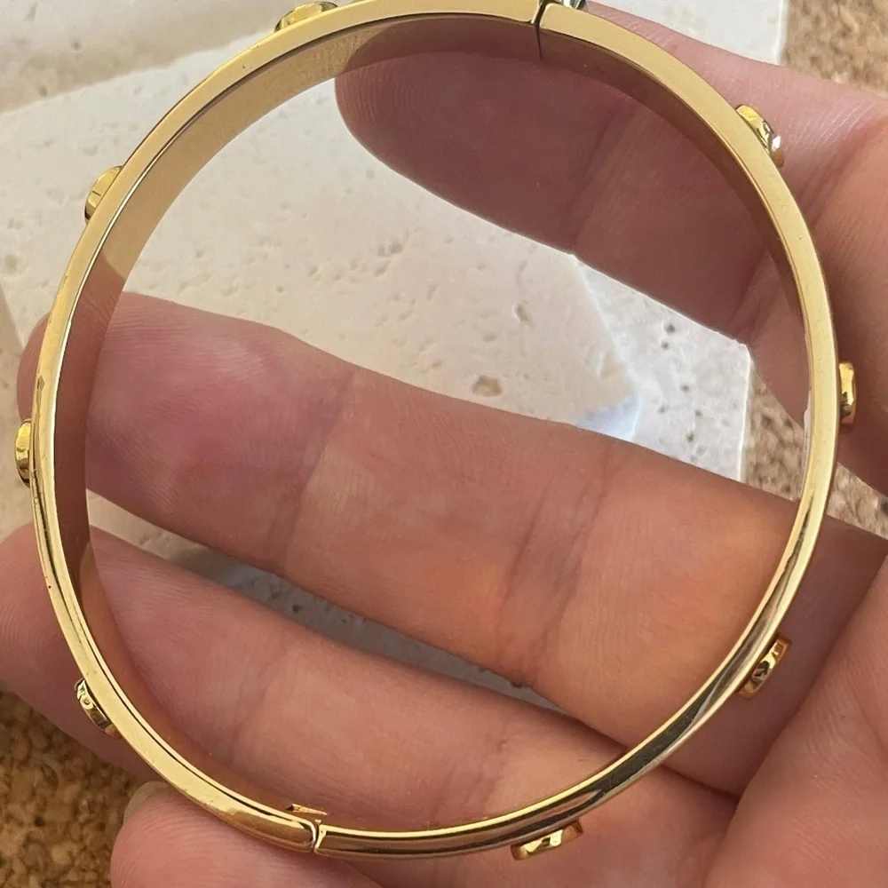TORY BURCH Gold-Tone Bangle Bracelet